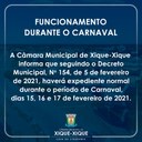 EXPEDIENTE DURANTE O CARNAVAL