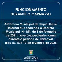 EXPEDIENTE DURANTE O CARNAVAL