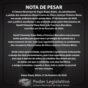 NOTA DE PESAR